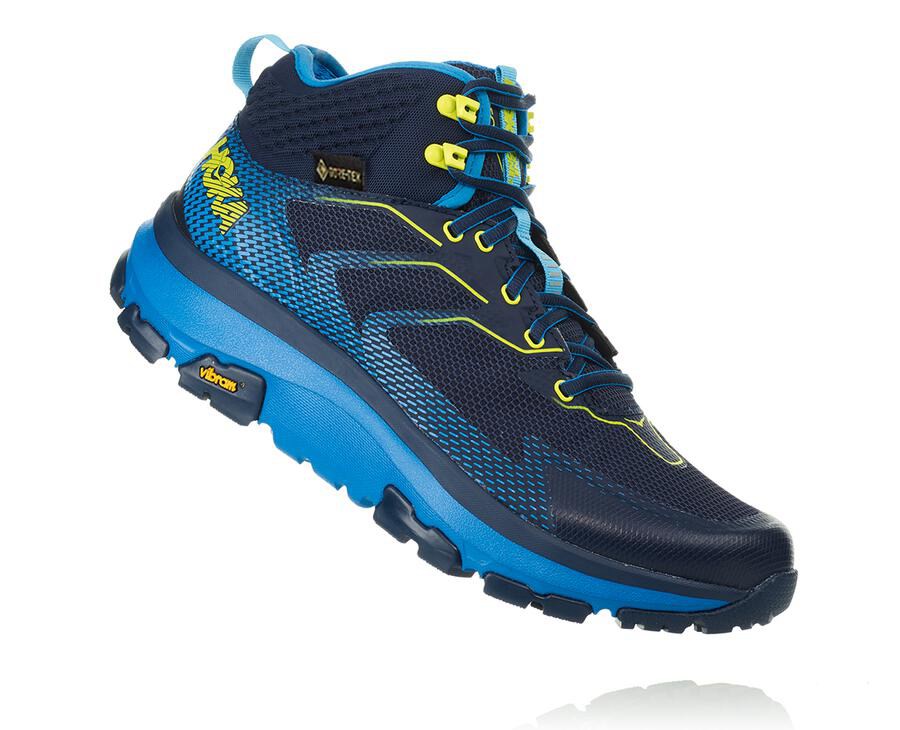 Sapatilhas Hoka One One Masculino Azul Marinho - Toa Gore-Tex - 325-CHYNRU